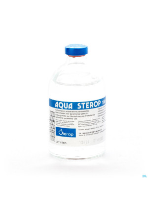 Aqua Sterop 100 ml parent. solv. i.v. vial 100 ml0862250-20