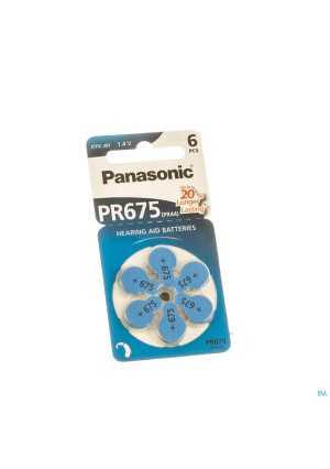 Panasonic Batterij Oorapparaat Pr 675h 61021401-20
