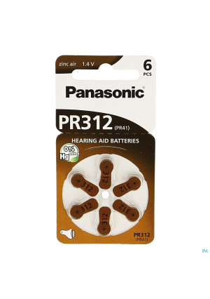Panasonic Batterij Oorapparaat Pr 312h 61021427-20