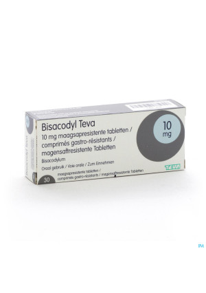 Bisacodyl Teva 10 mg gastro-resist. tabl. 301337419-20