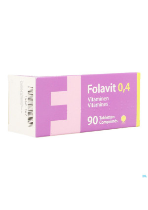 Folavit 0,4mg Tabl 90 X 0,4mg Cfr 37615171462167-20