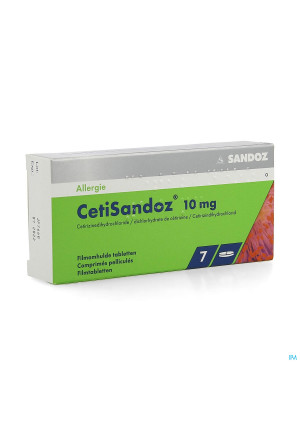 Cetirizine Sandoz 10 mg film-coat. tabl. 71690528-20