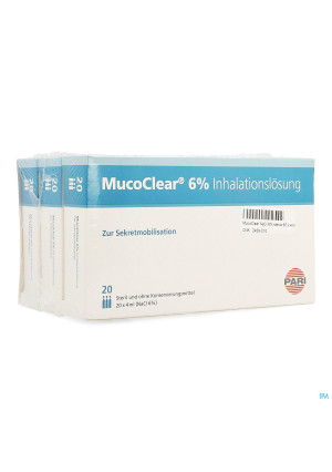 Mucoclear 6% Nacl Amp 60x4ml2456010-20