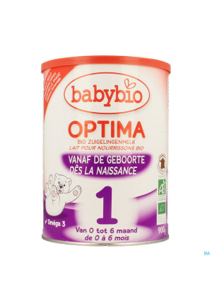 Babybio Optima 1 Zuigel.melk Bio Bifidus 0-6m 900g2852895-20