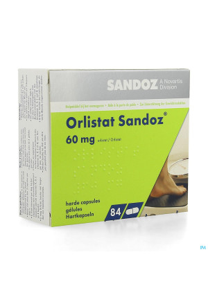 Orlistat Sandoz 60 mg hard caps. 842875425-20