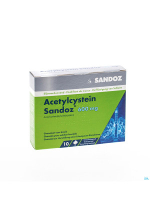Acetylcysteïn Sandoz 600 mg or. sol. (pwdr.) sachet 103137635-20