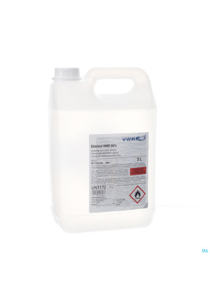 Ethanol Vwr 96% Opl Voor Cutaan Gebruik Fl 5l3328622-20