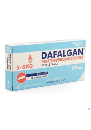 Dafalgan Pediatric 80 mg Supp. 123606134-20
