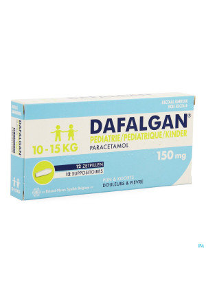 Dafalgan Pediatric 150 mg Supp. 123606159-20
