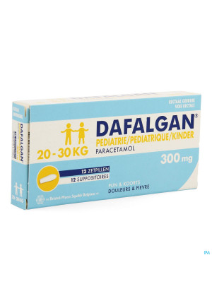Dafalgan Pediatric 300 mg Supp. 123606167-20