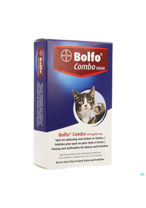 Bolfo Combo 50mg/60mg Spot-on Opl Kat Fret 3x0,5ml3676178-20