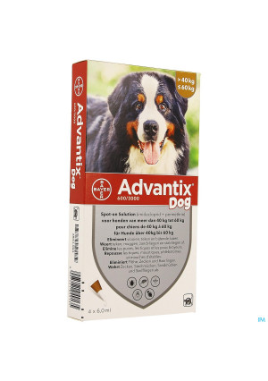 Advantix Dog Spot-on Opl Hond 40-60kg Pipet 4x6ml3804994-20