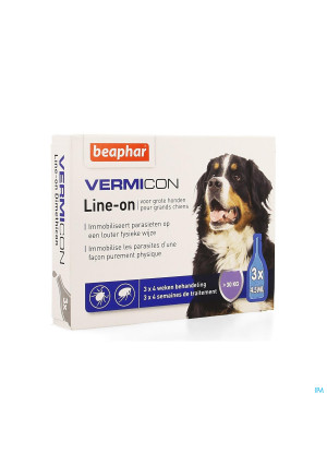 Beaphar Vermicon Line-on Grote Hond 3x4,5ml3898152-20
