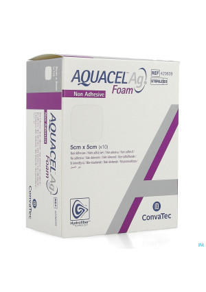 Aquacel Ag Foam Non Adhesief 5x5cm 104155313-20