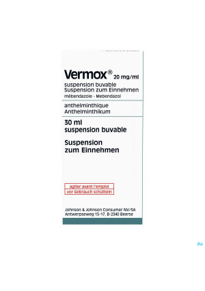 Vermox Susp 30ml 2%0096271-20