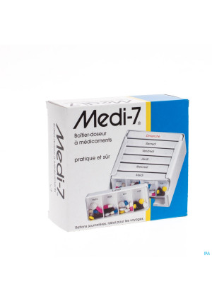 Boite Medicaments Semaine Medi-7 Plastique Pontos1698729-20