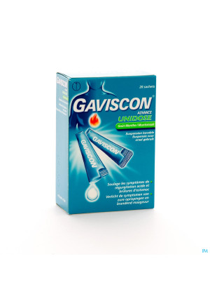 Gaviscon Advance Susp.orale Menthe Ud Sach 20x10ml2450146-20