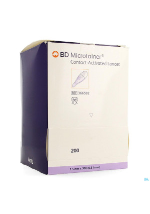 Bd Microtainer Contact Activated Lancet 200 3665922682136-20