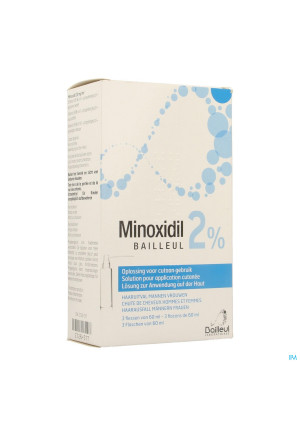Minoxidil Biorga 2% Sol Cutanee Coffret Fl 3x60ml2728517-20