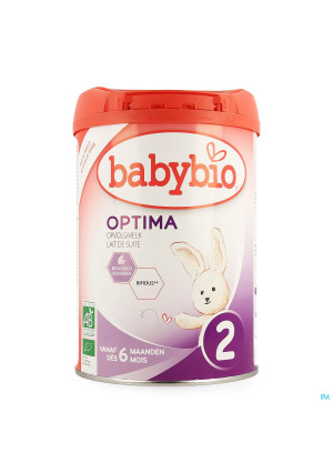 Babybio Optima 2 Lait Suite Bio Bifidus +6m 900g2852887-20
