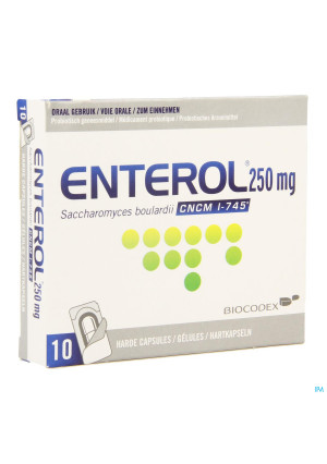 Enterol 250mg Caps Harde Dur S/blister 10x250mg2882728-20