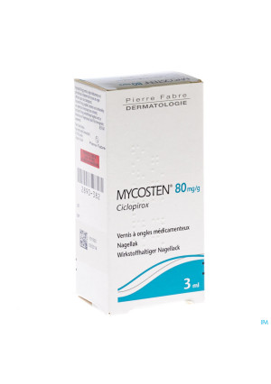 Mycosten 80mg/g Vernis A Ongles Medicament 1fl 3ml2890382-20