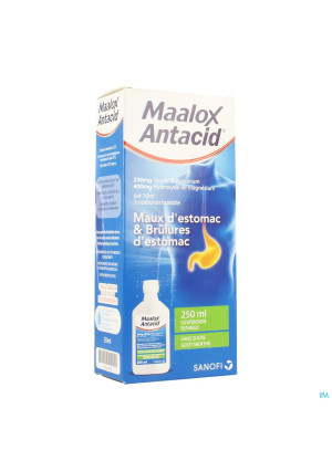 Maalox Antacid 230mg/400mg/10ml Susp Buvable 250ml3264496-20
