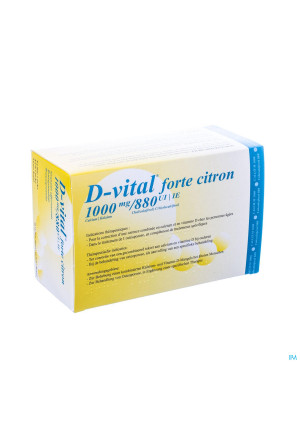 D-vital Forte Citron 1000/880 Efferv. Sach 303277670-20