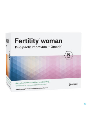 Fertility woman Duo 60 comp Improvum + 60 gélules Omarin3552320-20