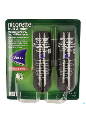 Nicorette Fruit and Mint 1mg Spray Dos 2x1504101622-20