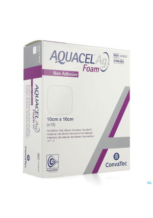 Aquacel Ag Foam Non Adhesif 10x10cm 104155321-20