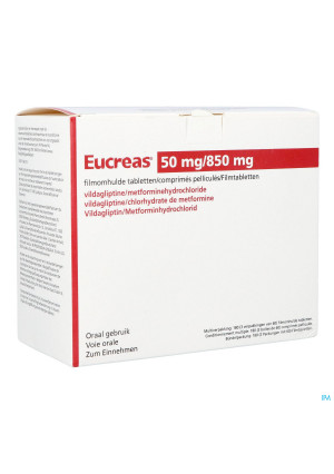 Eucreas 50mg/ 850mg Pi Pharma Comp Pell 180 Pip4313540-20