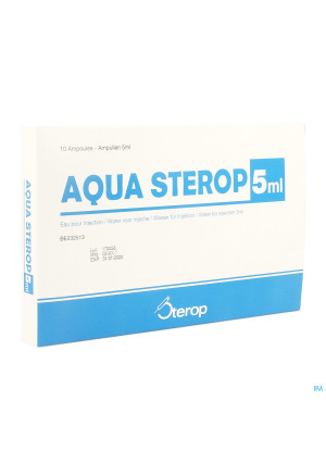 Aqua Sterop Pour Inj Solvens Amp 10 X 5ml0298778-20