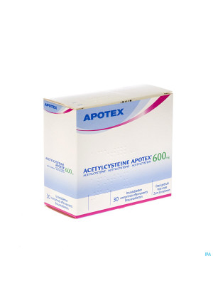 Acetylcysteine Apotex Comp Eff 30 X 600mg1432442-20