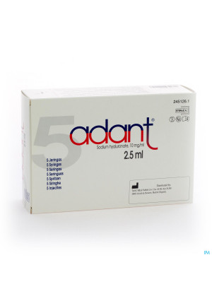 Adant Opl 1% Inj Intra Articul. 5x2,5ml/3ml Spuit1599042-20