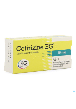 Cetirizine EG Tabl 7X10Mg1699040-20