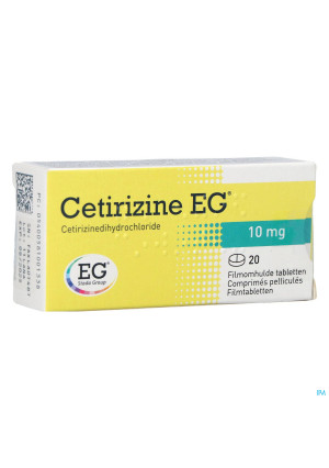 Cetirizine EG Tabl 20X10Mg1699057-20