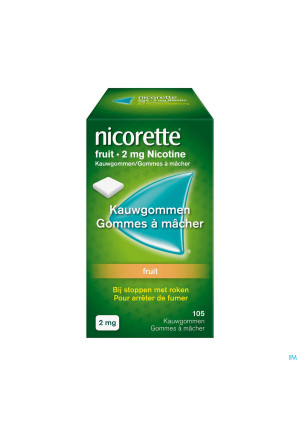 Nicorette Fruit Kauwgom 105x2mg2638328-20