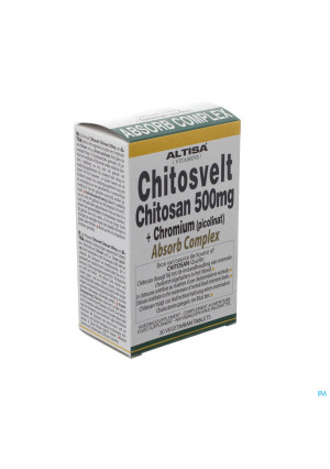 Altisa Chitosvelt Chitosan 500mg+chroom Tabl 303047701-20
