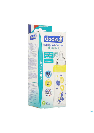 Dodie Zuigfles Sensation+ Gele Olifant 0-6m 270ml3263274-20