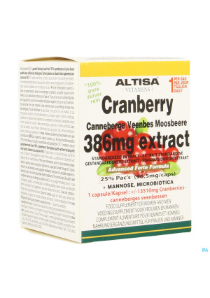Altisa Cranberry Extract+mannose Adv.plus V-caps453494291-20