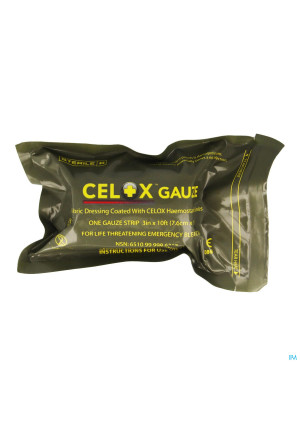 Celox Bloedstelpend Gaasverb. 7,6cmx3cm Covarmed3519907-20