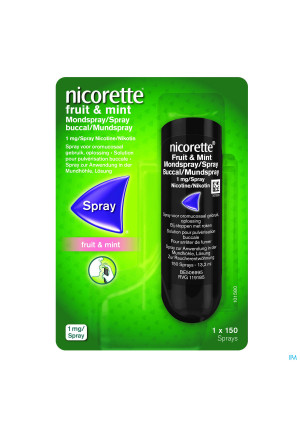 Nicorette® Fruit and Mint mondspray 1mg/spray (150 sprays)3521143-20
