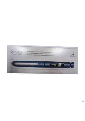 Allstar Pro Injectie Pen Herbruik.insuline Blauw 13606811-20