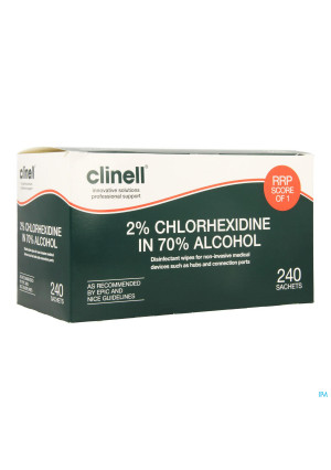 Clinell Alcoholdoekjes+2% Chloorhexidine 2403759842-20