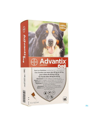 Advantix Dog Spot-on Opl Hond 40-60kg Pipet 6x6ml3805009-20