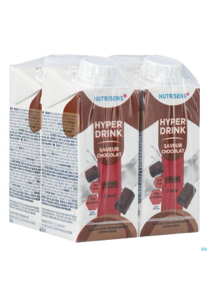 Hyperdrink Chocolade Z/lactose Pack 4x200ml3813037-20