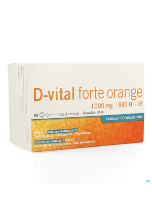 D-vital Forte Sinaas 1000mg/880ie Kauwtabl 903964111-20