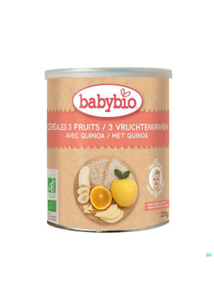 Babybio 3 Vruchtengranen Quinoa 6m 220g4364634-20